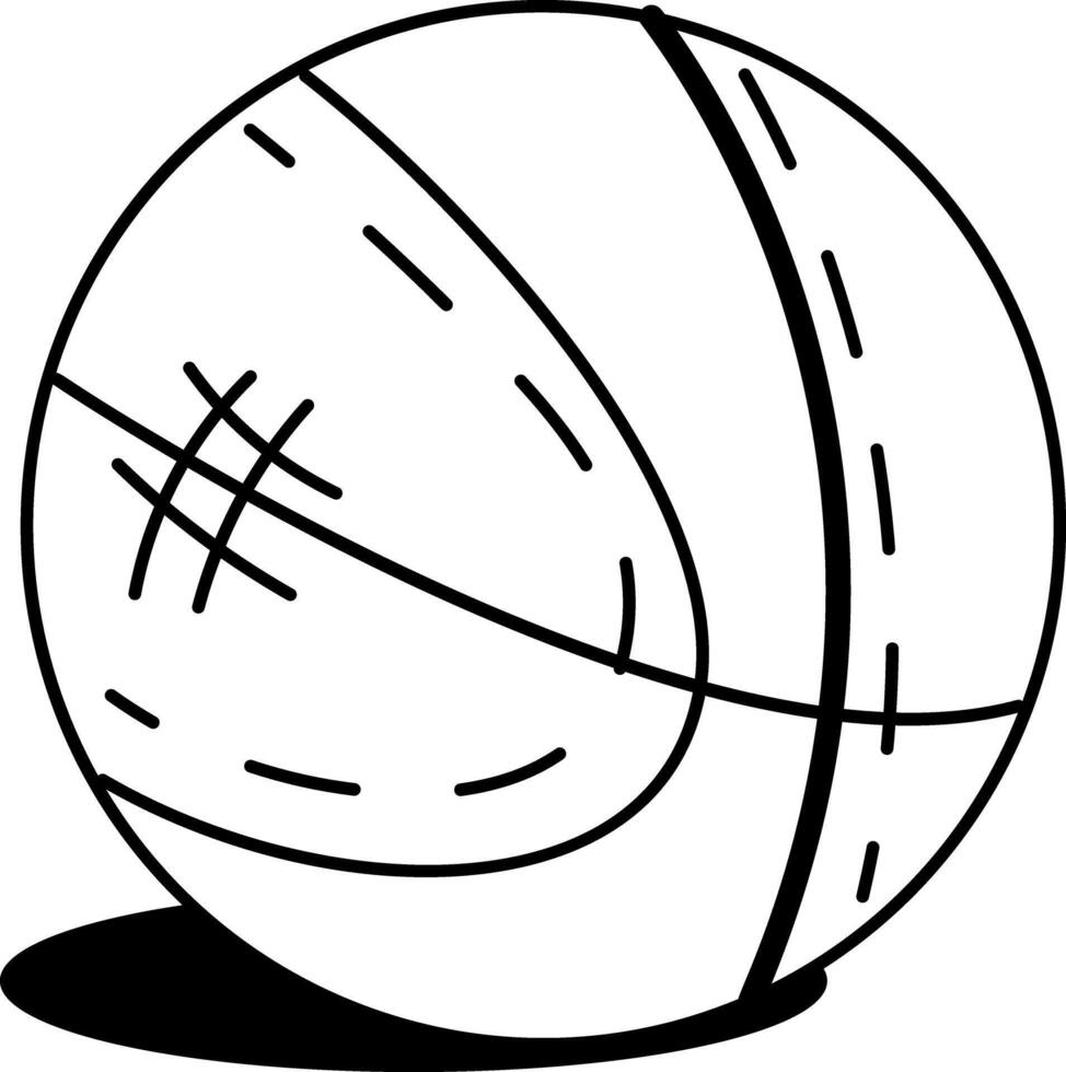 A doodle style illustration depicting basketball vector