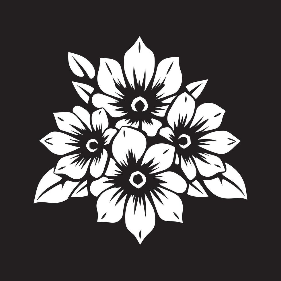 Minimalist Flower Logo for a Sophisticated and Elegant Brand Look vector