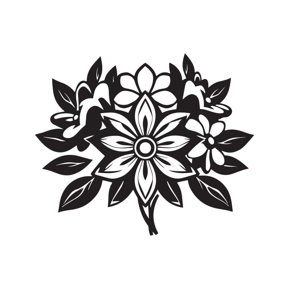 Elegant Flower Logo for a Luxurious and Prestigious Brand Identity vector