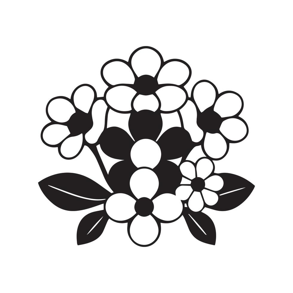 Stylish Flower Logo for a Bold and Distinctive Brand Identity vector