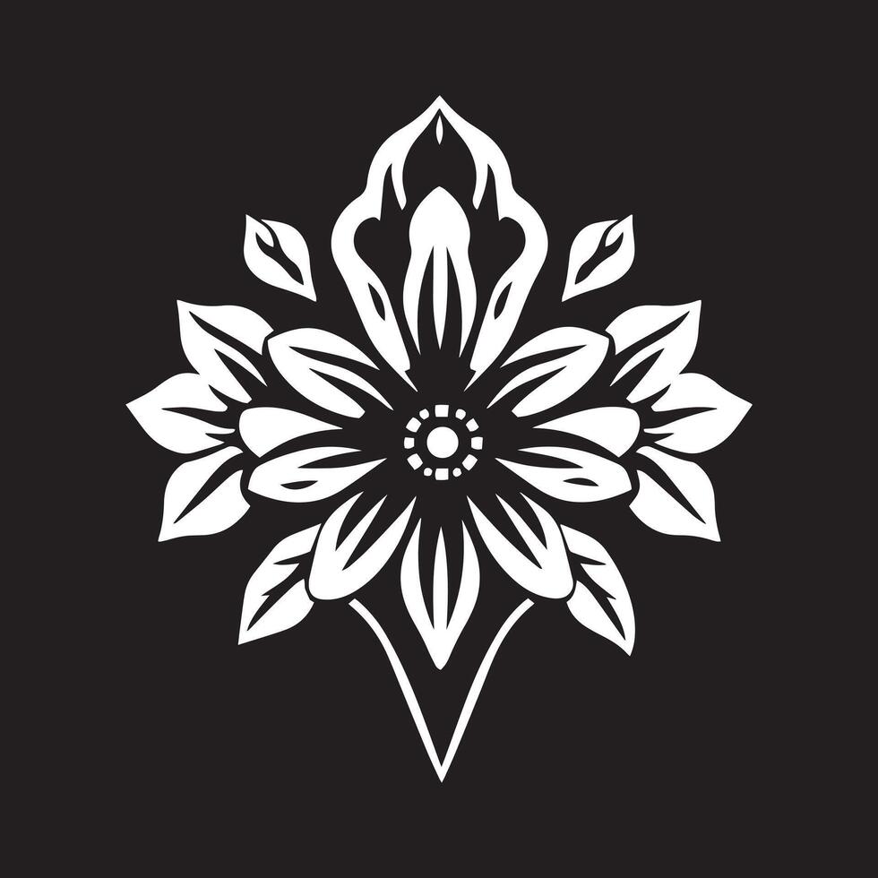 Minimalist Floral Logo for a Clean and Elegant Business Image vector