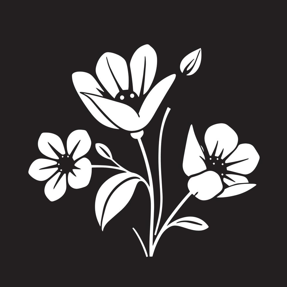 Modern Floral Logo for a Trendy and Unique Brand Presence vector