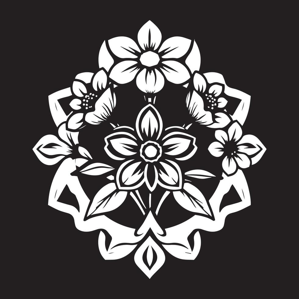 Stylish Floral Logo for a Bold and Modern Business Identity vector