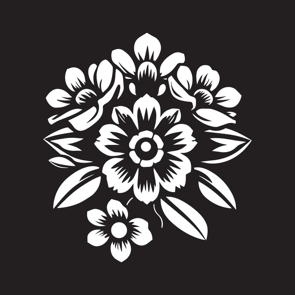 Stylish Flower Logo for a Trendy and Contemporary Brand Image vector