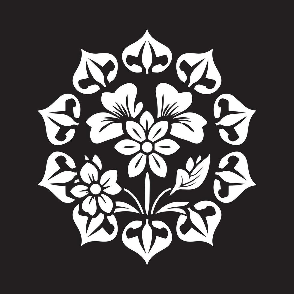 Modern Flower Logo with a Bold and Unique Design Approach vector