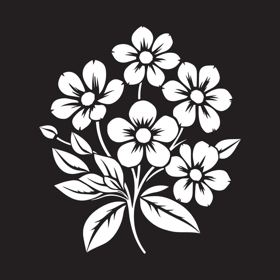 Contemporary Floral Logo with a Distinctive and Modern Design Touch vector