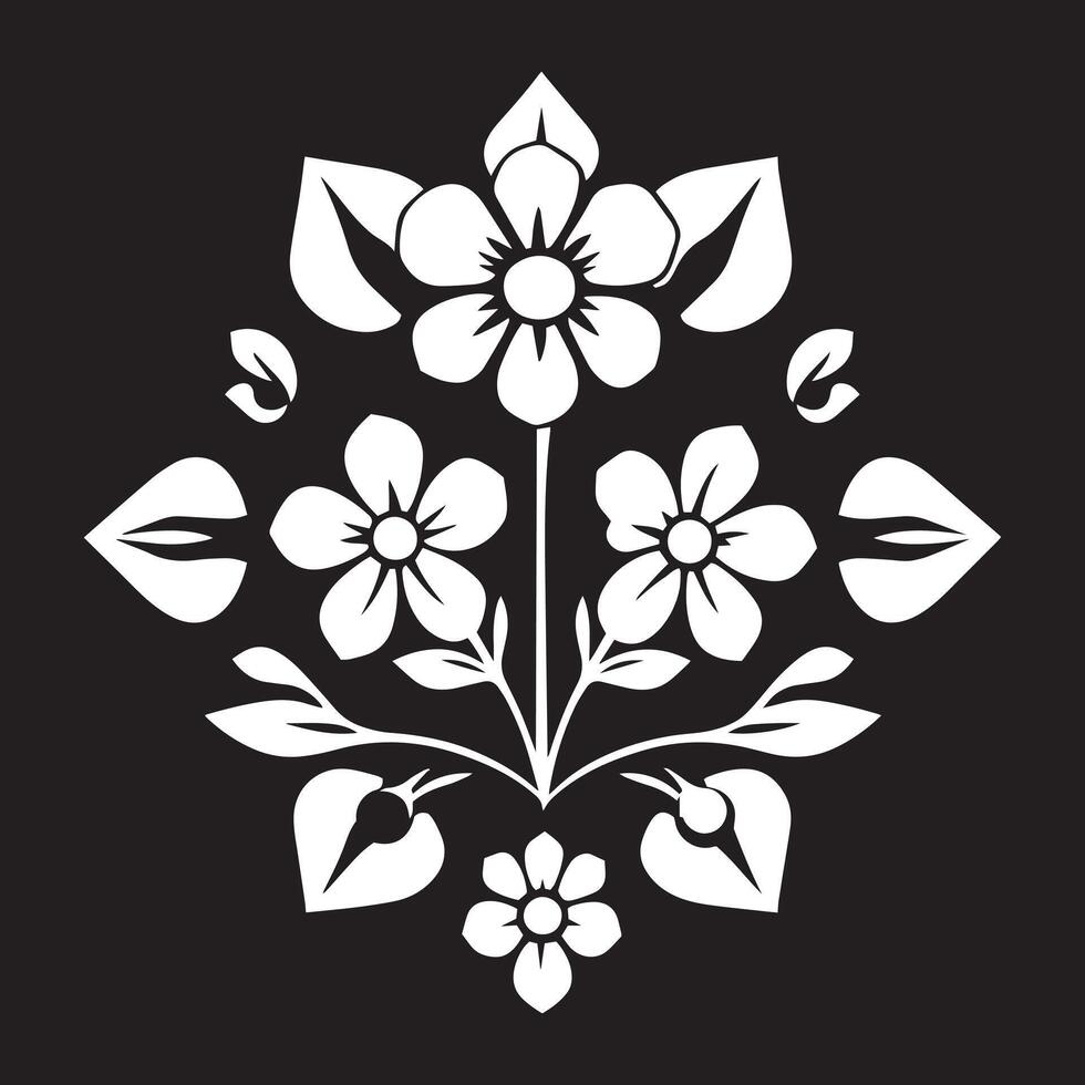 Elegant Floral Logo for a Luxurious and High-End Business Image vector