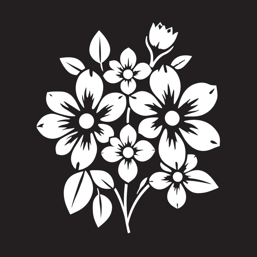 Modern Floral Logo with Soft, Elegant, and Contemporary Elements vector