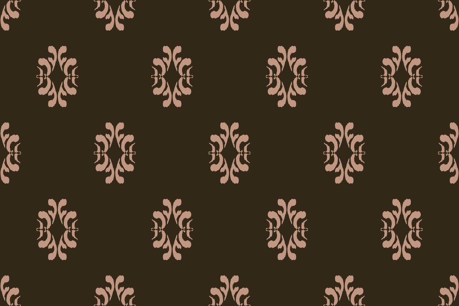 Jacquard patterned fabric print, Damask, Patterned textile, black background vector