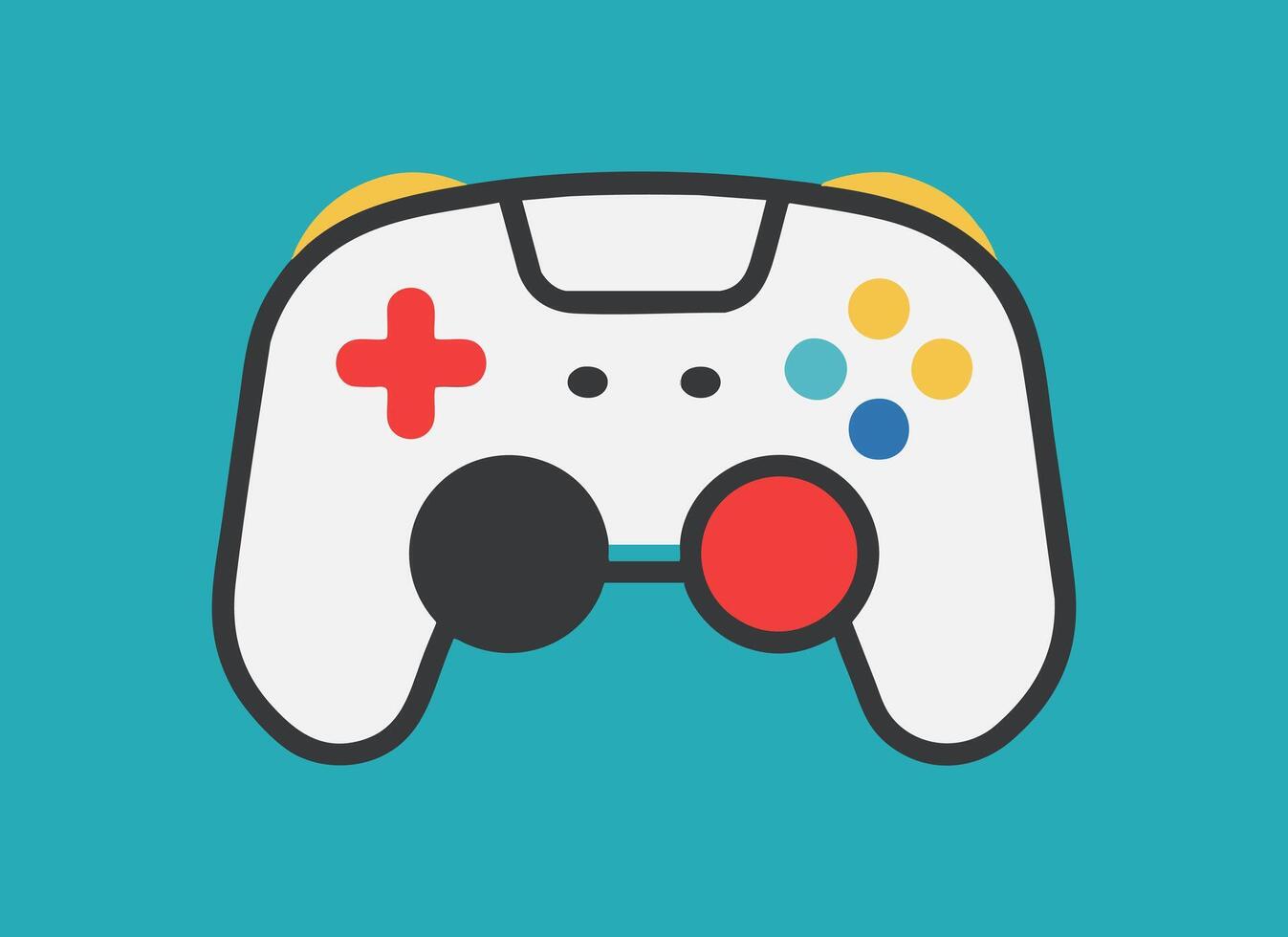 Minimalist Joystick Gaming Icon vector