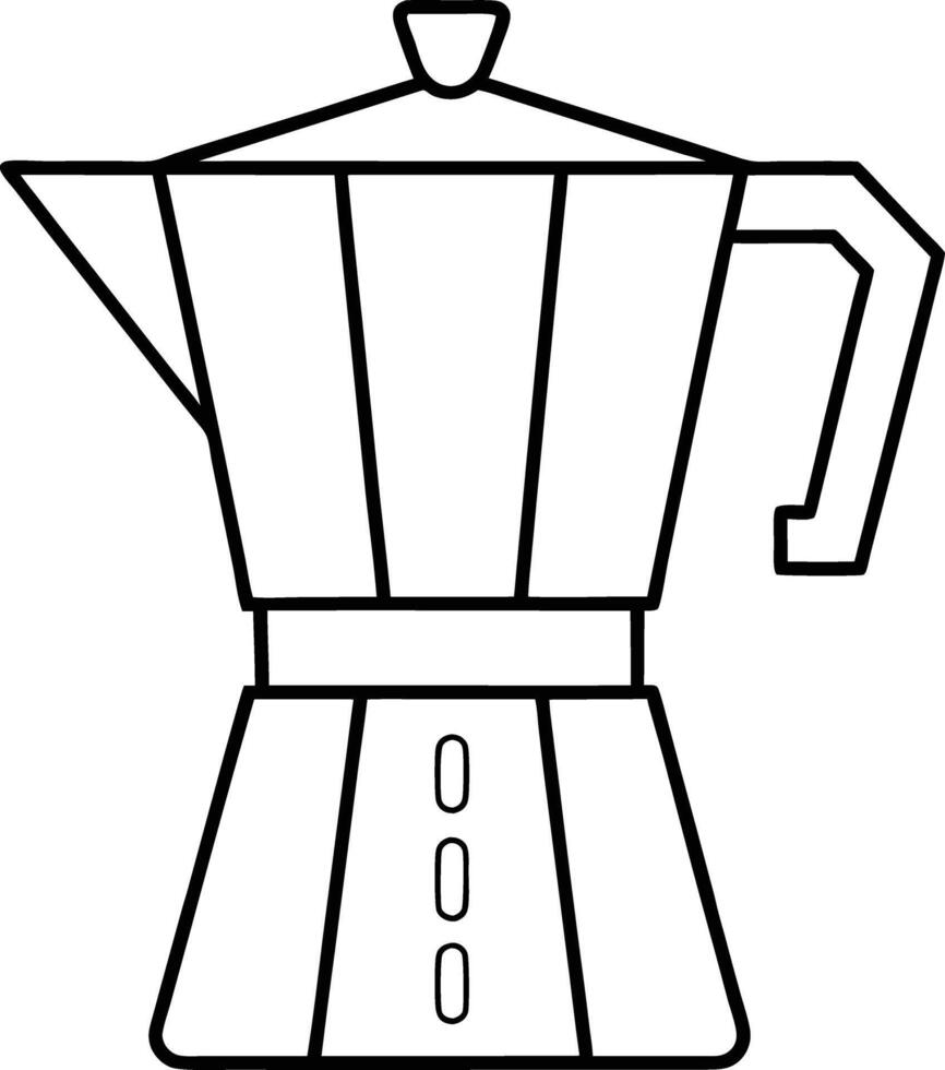 Coffee maker line art design vector