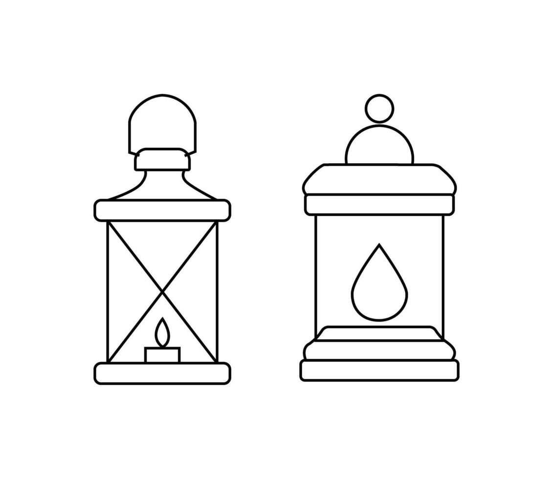 Basic Lantern Light Icon vector