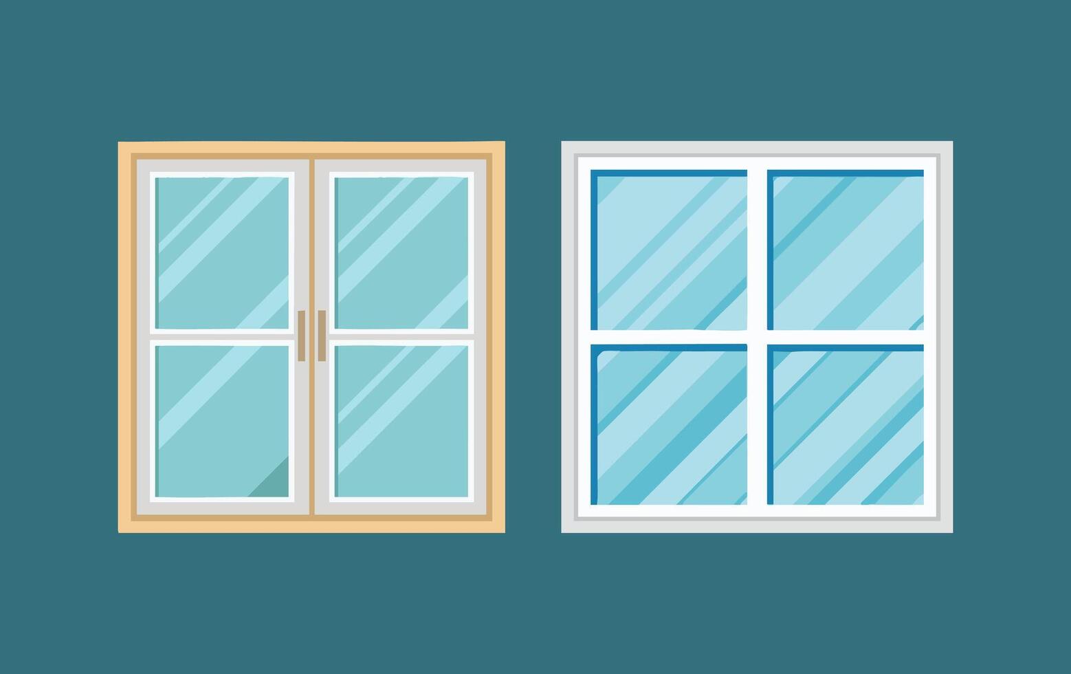 Clean Window View Icon vector