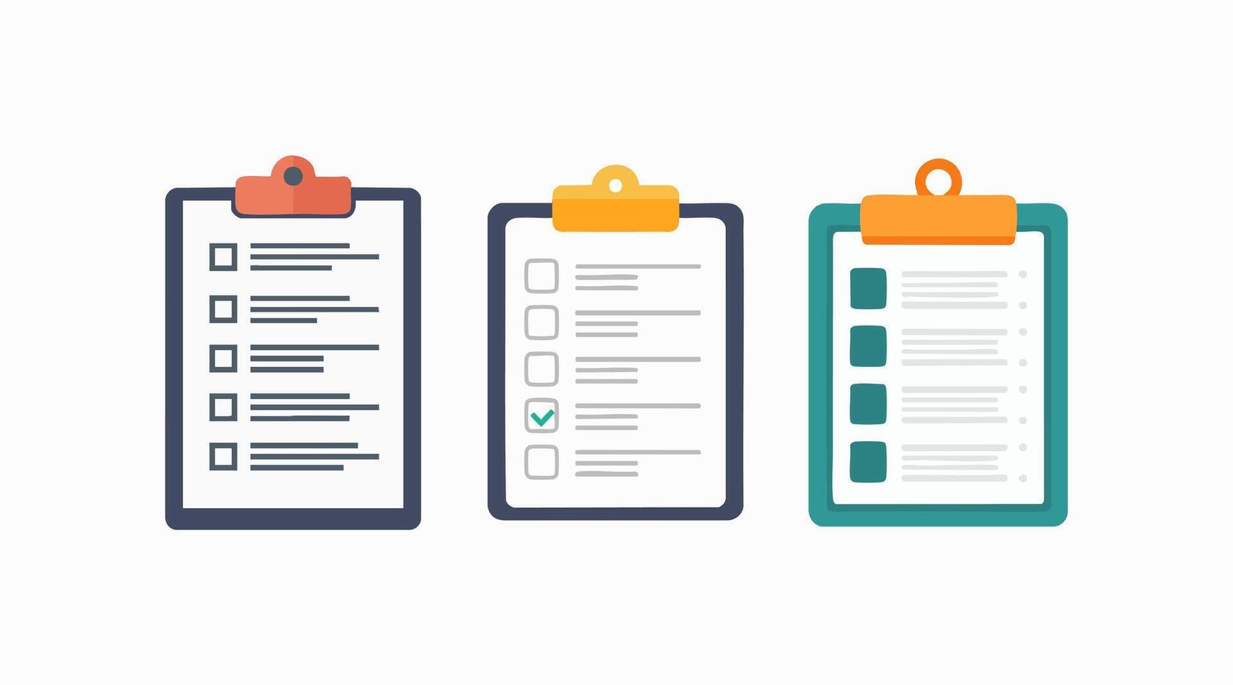 Basic Clipboard List Icon vector