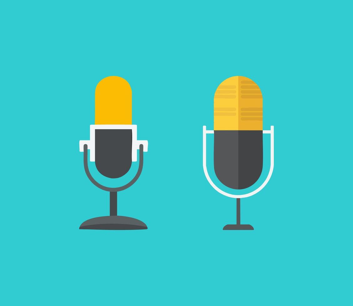 Basic Microphone Audio Icon vector