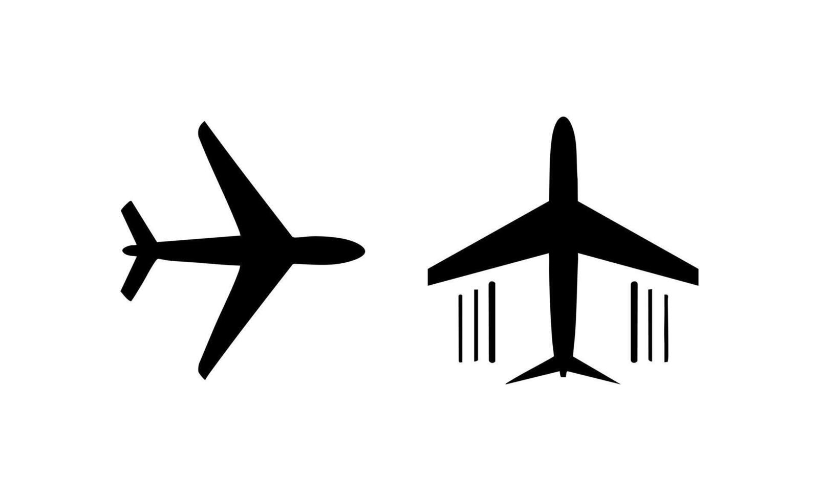 Simple Airplane Travel Icon vector