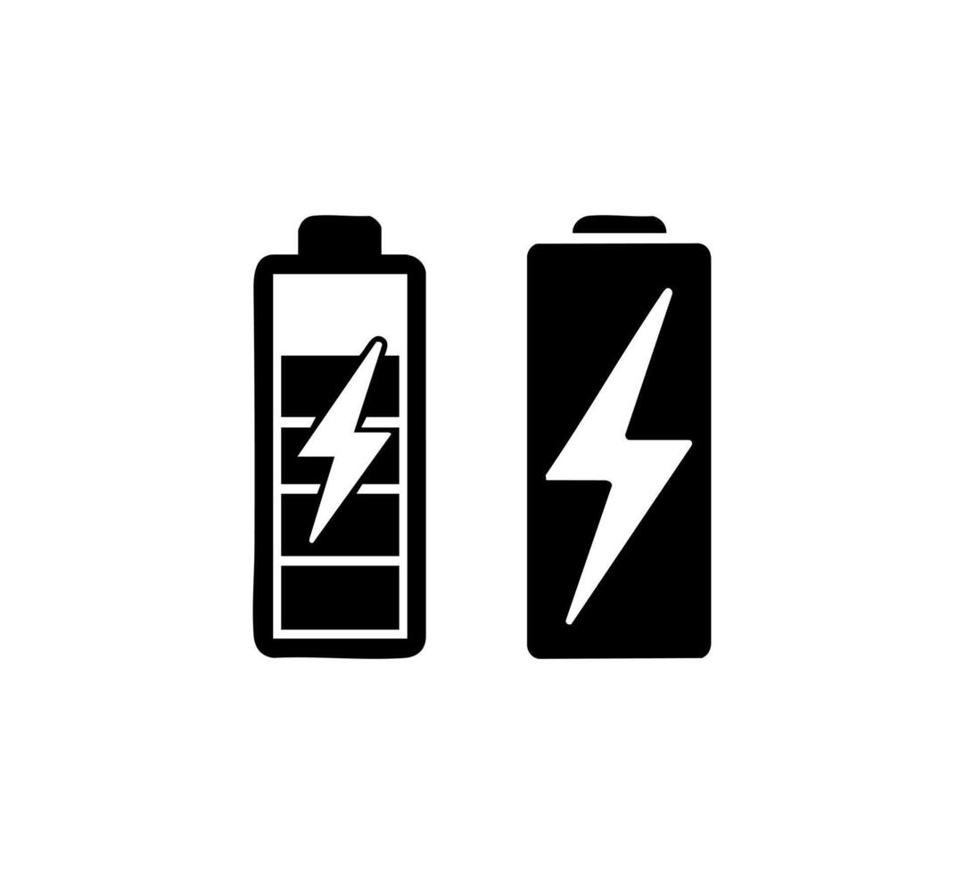 Simple Battery Power Icon vector