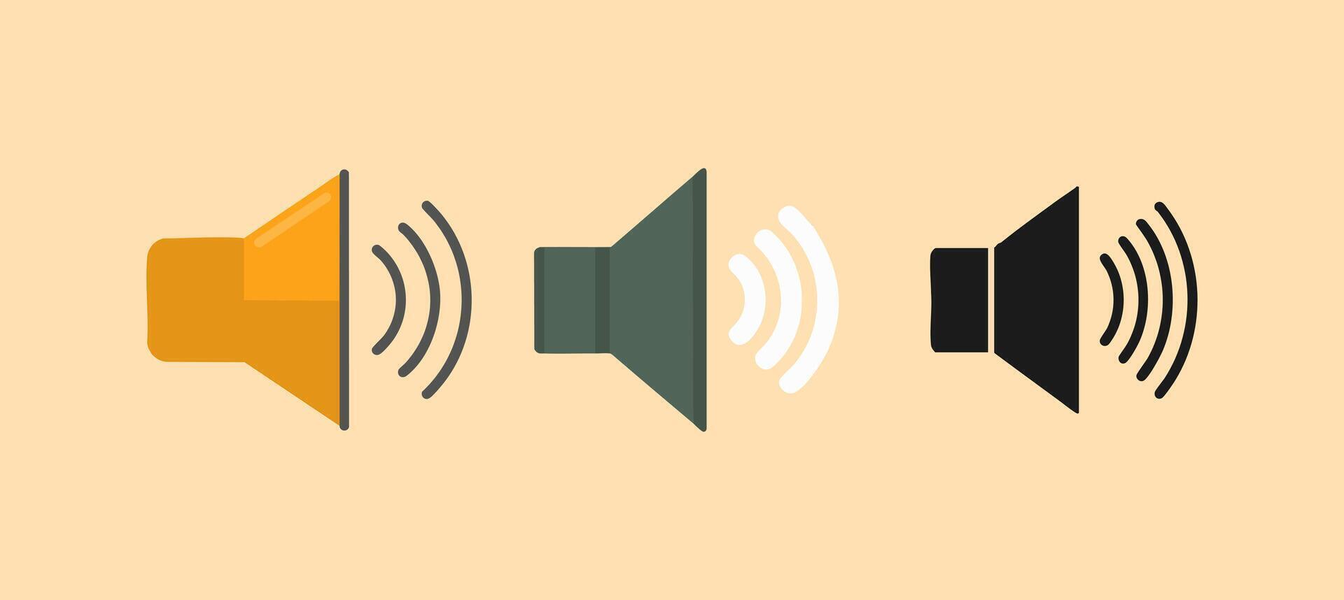 Simple Volume Speaker Icon vector