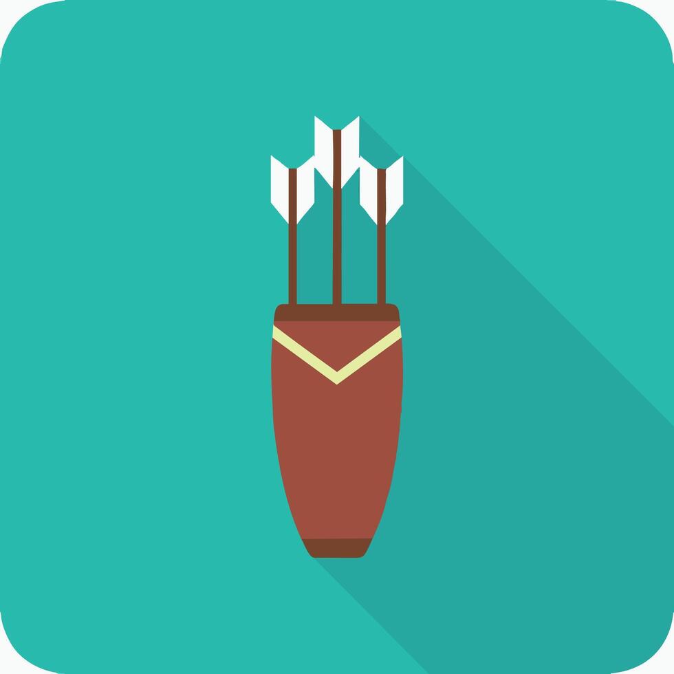 Minimal Quiver Arrow Icon vector