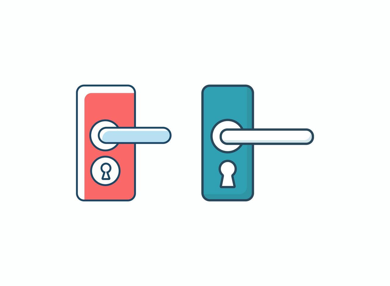 Doorknob Entry Icon vector
