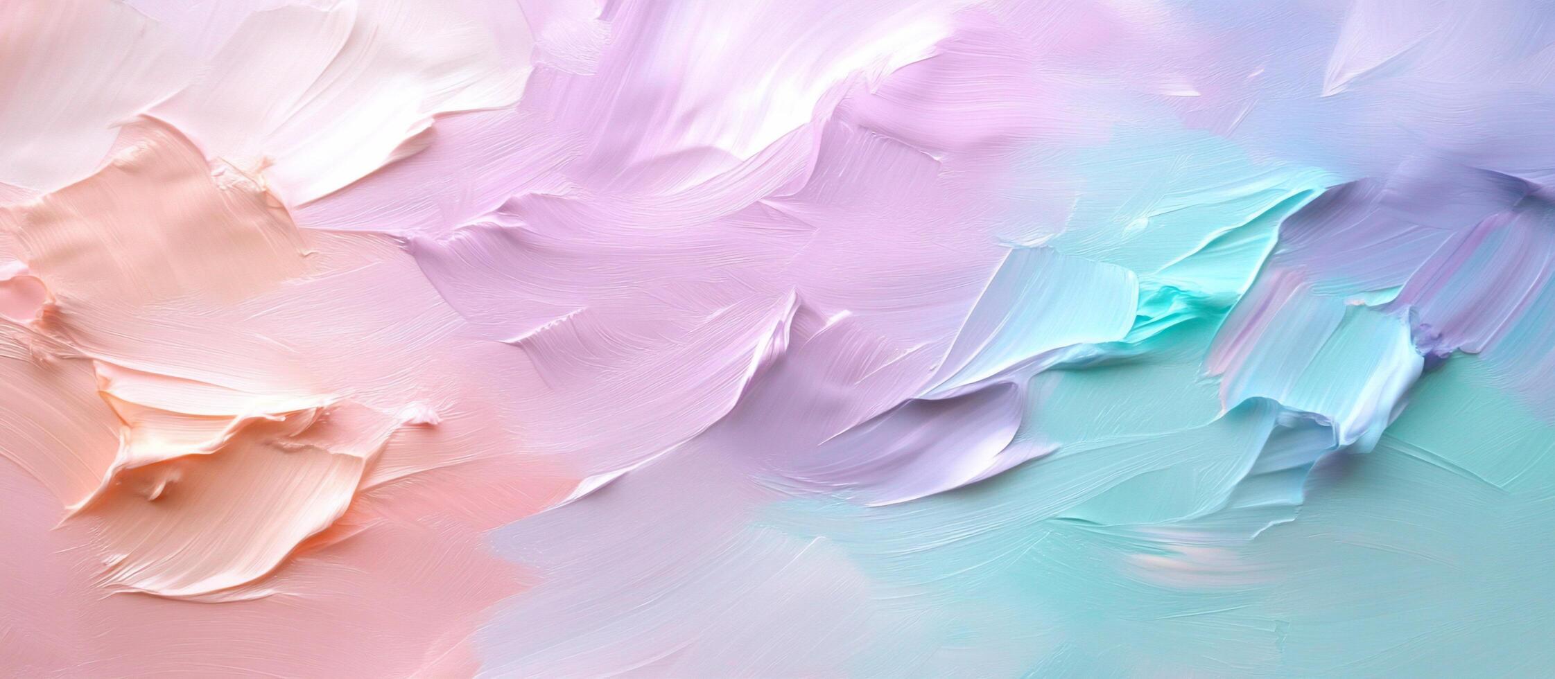 Abstract pastel painting with soft, blended colors and textures. photo