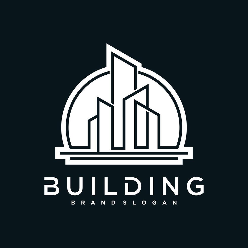 Creative building logo icon design template vector