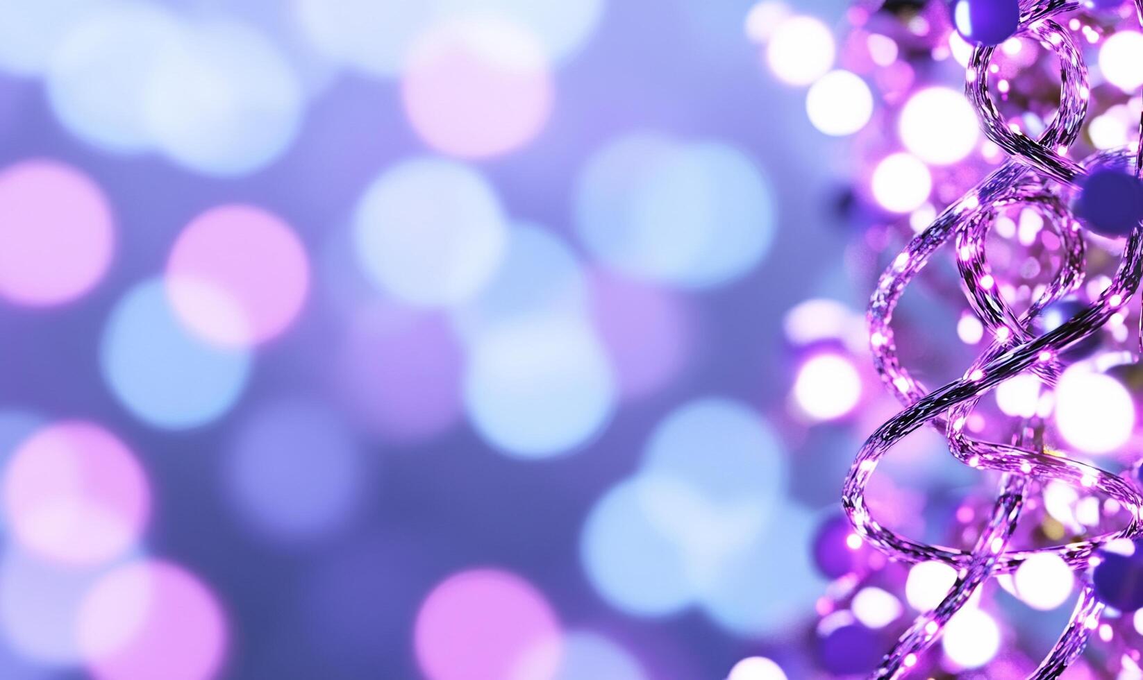 A close-up of colorful, shimmering lights creating a festive atmosphere. photo