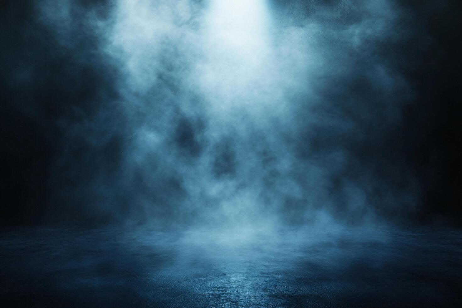 A misty, illuminated space creating a dramatic atmosphere. photo