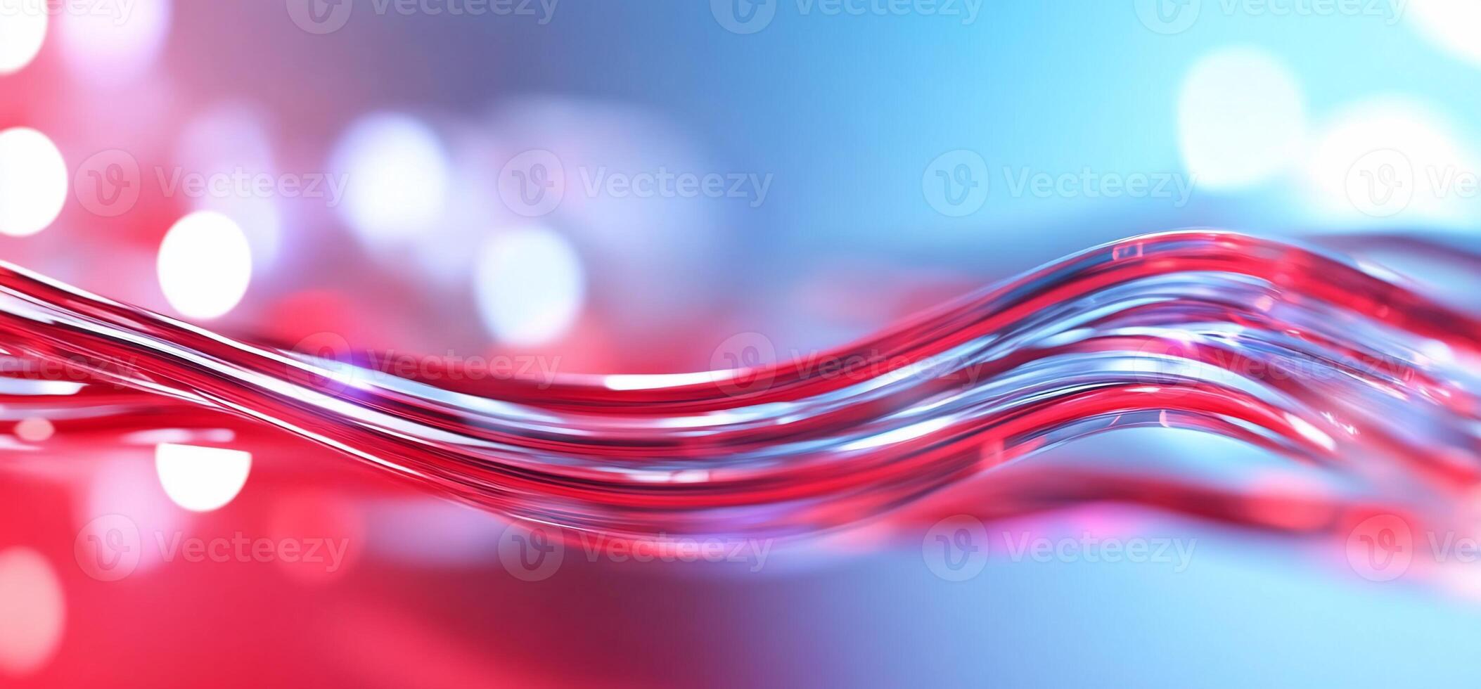 Abstract image of flowing, translucent waves in vibrant colors. photo