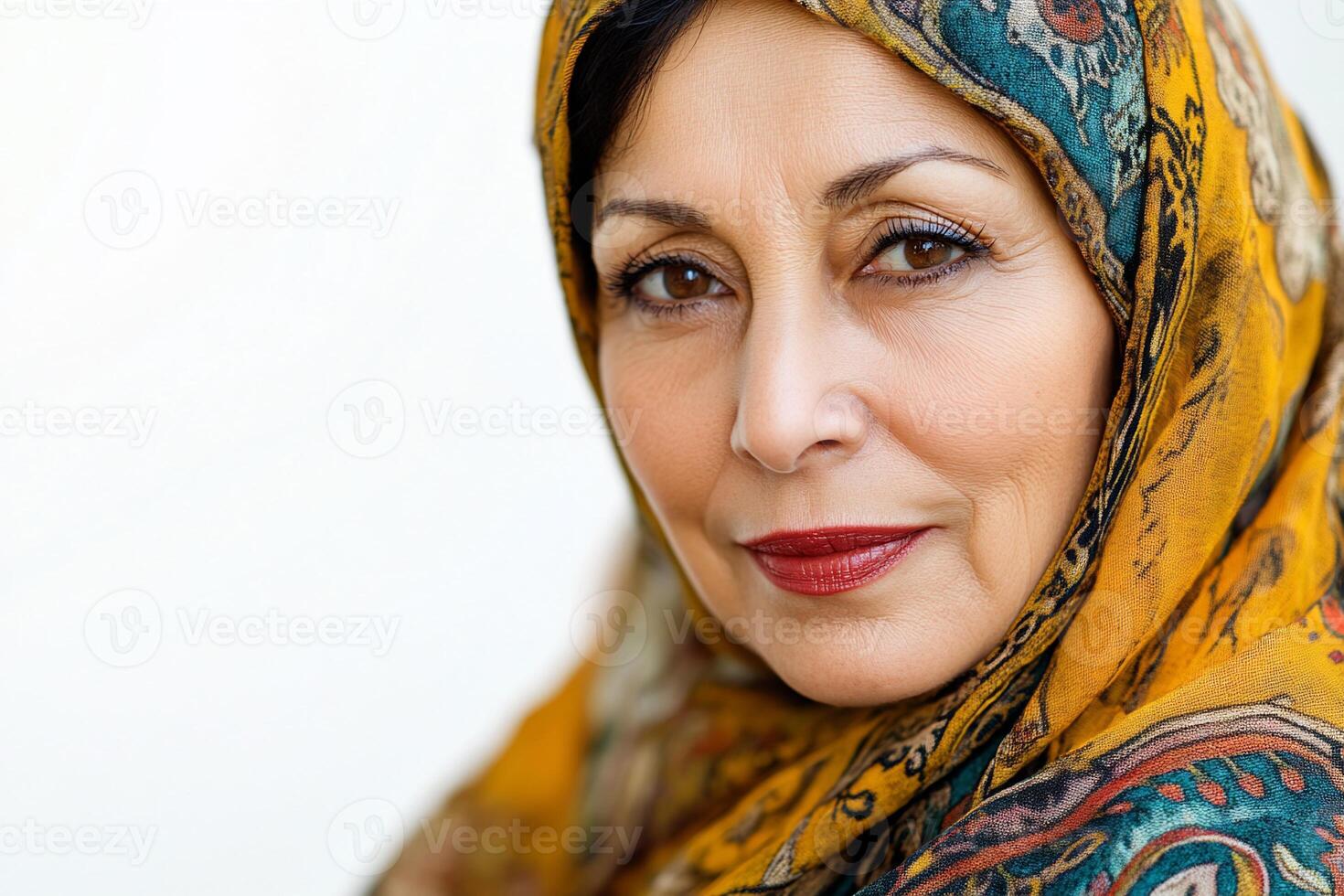 A woman wearing a headscarf photo