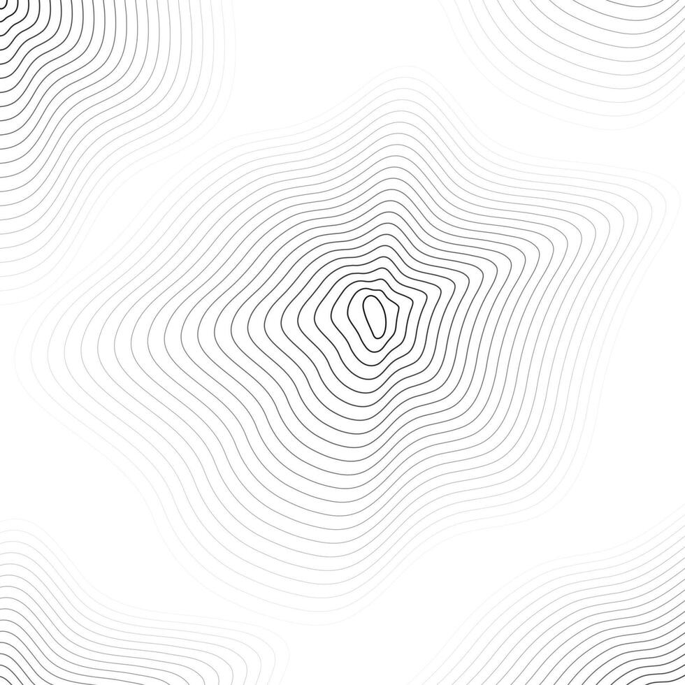 Abstract background of warped circle lines vector