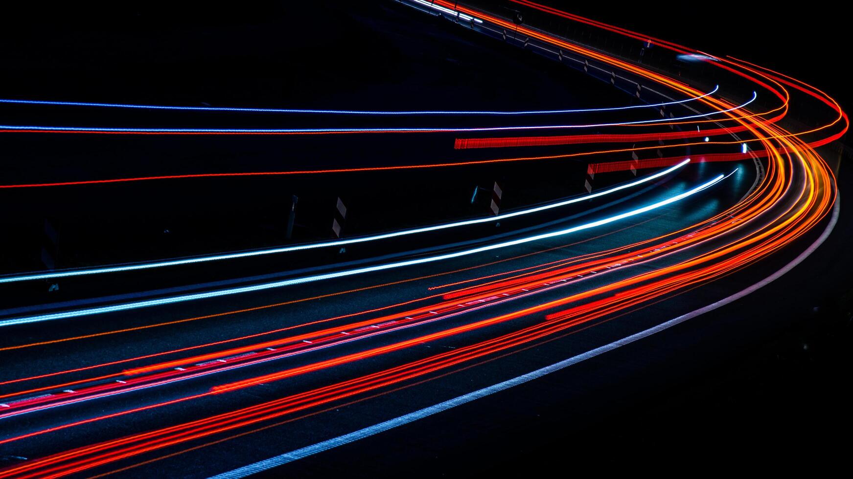 abstract car light at night photo