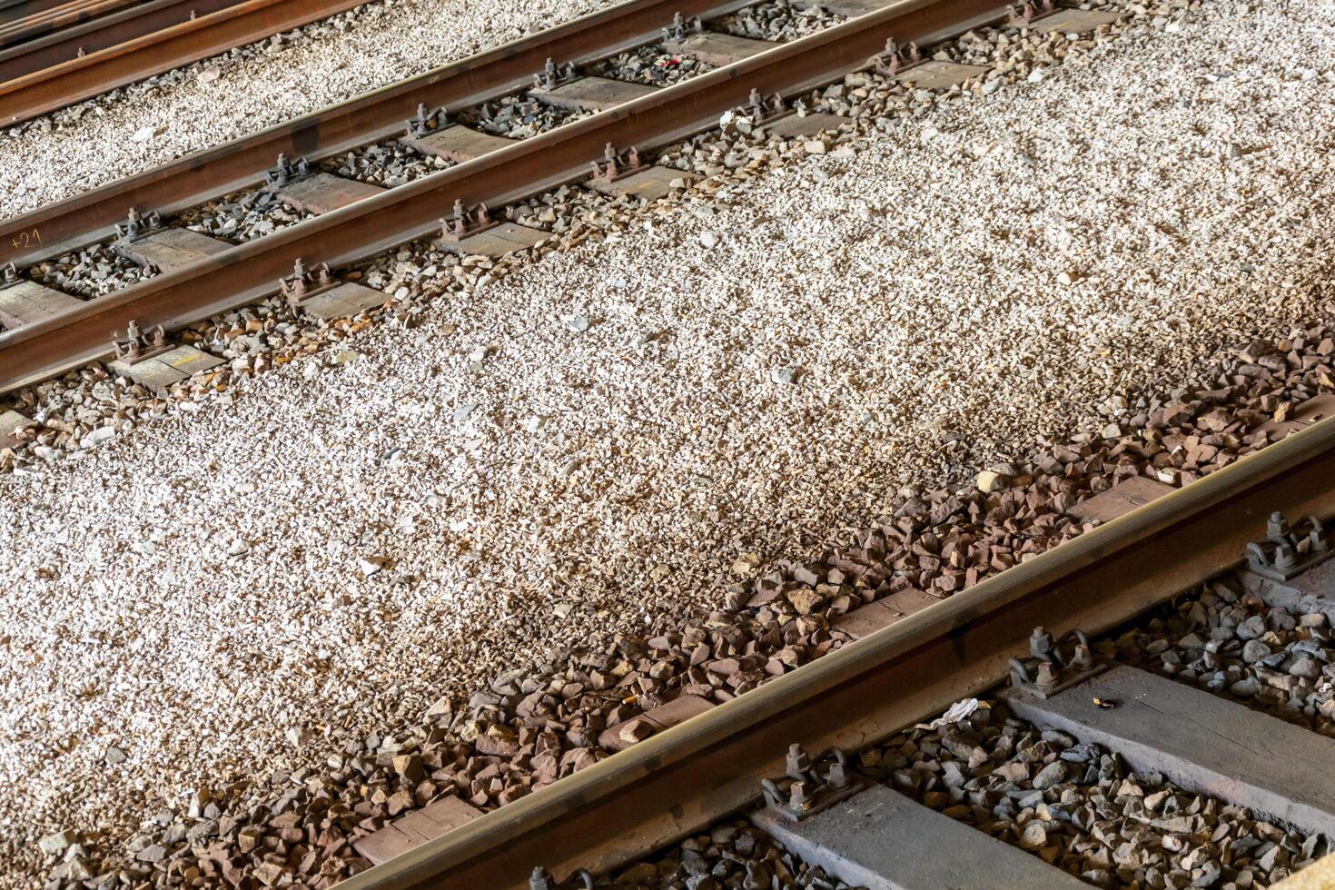 railroad tracks texture photo