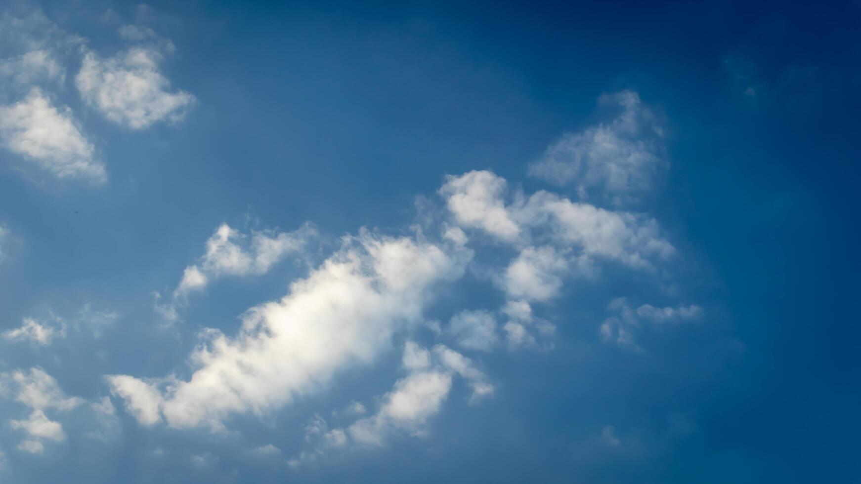 blue sky with white clouds. texture or background photo