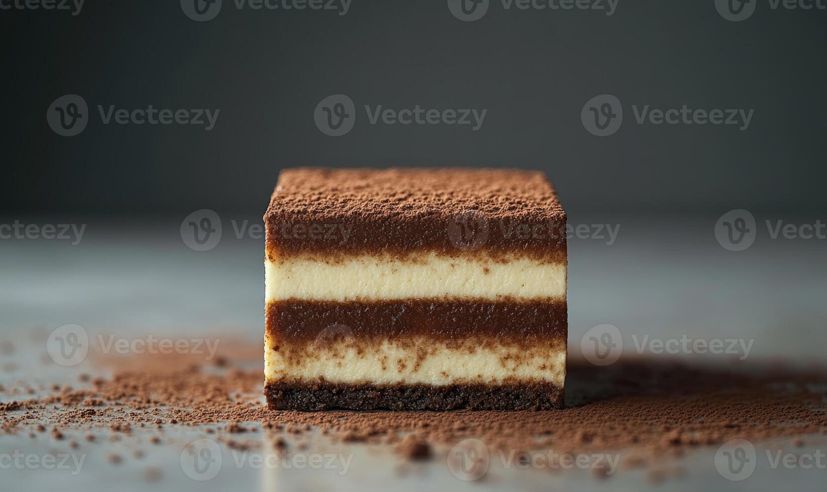 A slice of cake with chocolate frosting and sprinkles photo