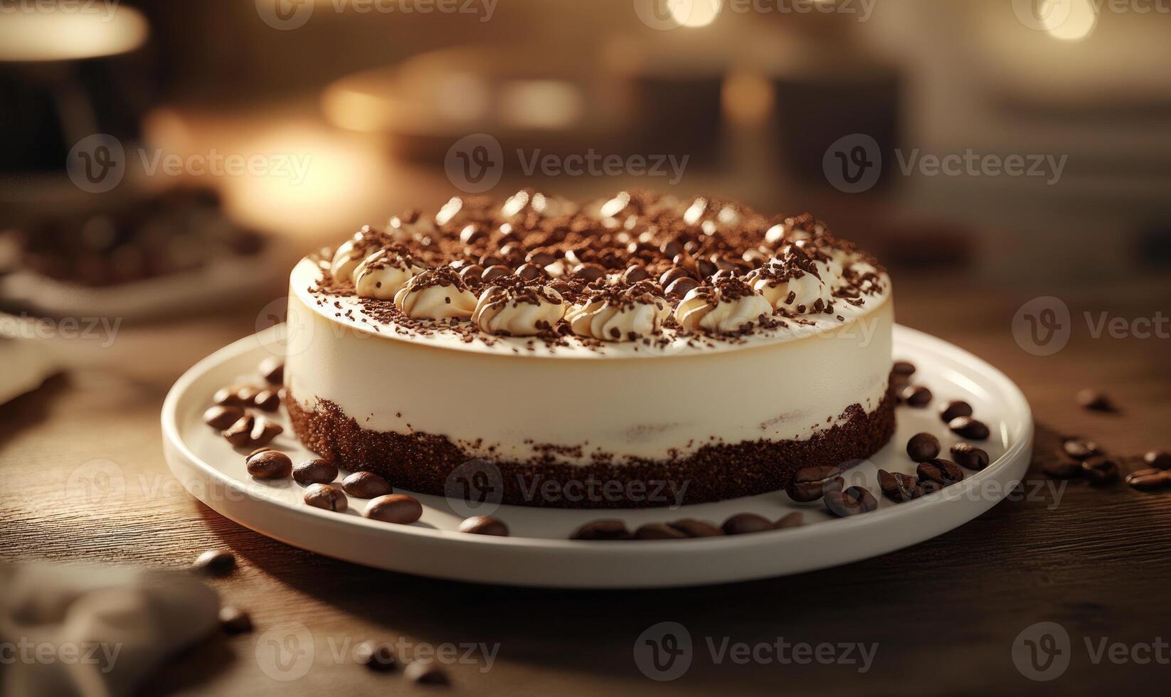 A chocolate cake with sprinkles on top of it photo