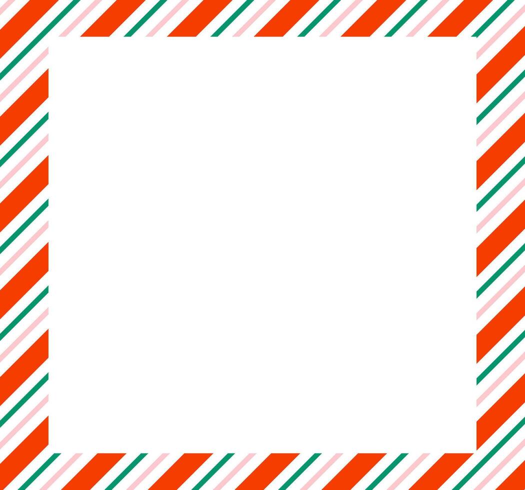 Christmas border frame pattern background. vector