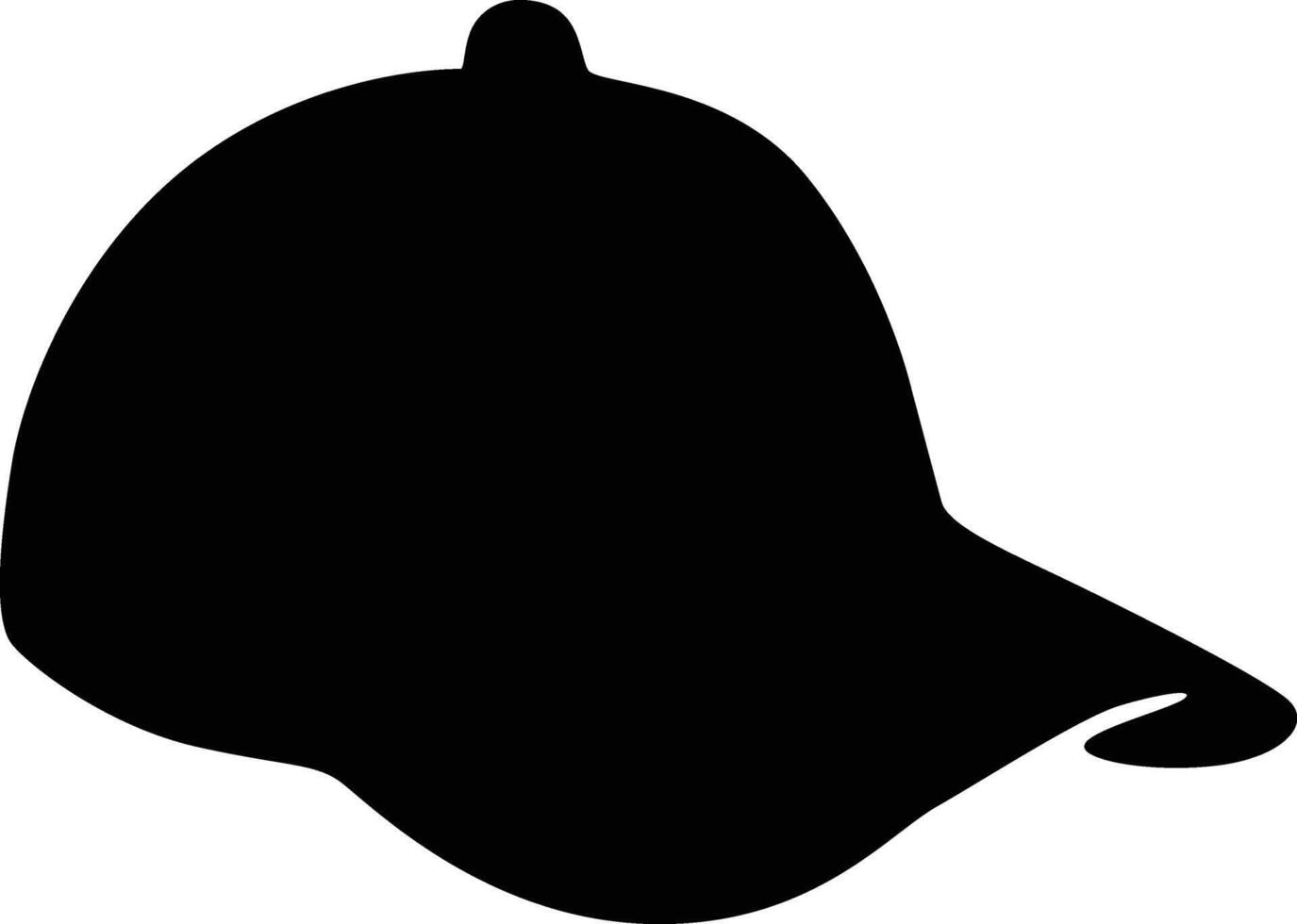 Cap silhouette icon design on white background vector