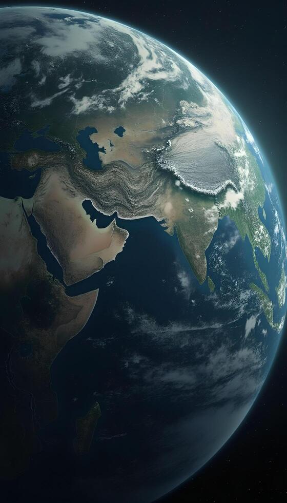 The earth is shown in this image photo