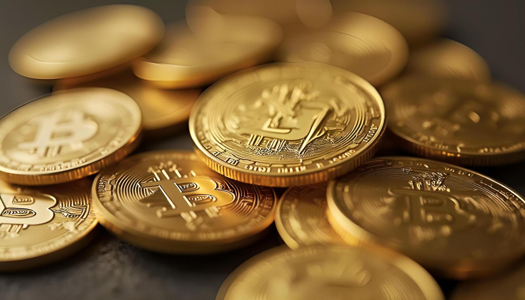 Golden Coin Background, Wealth, Prosperity Theme photo