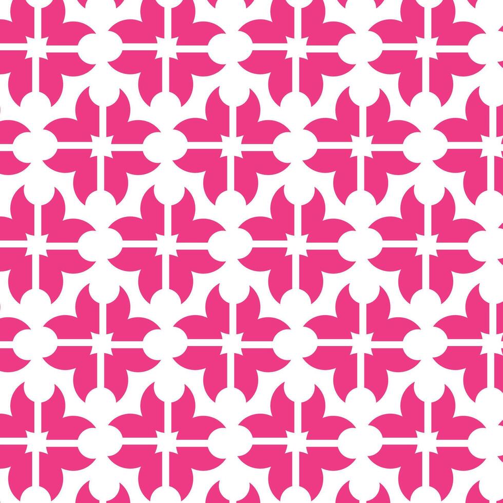 Beautiful Pink Flower Seamless Pattern vector