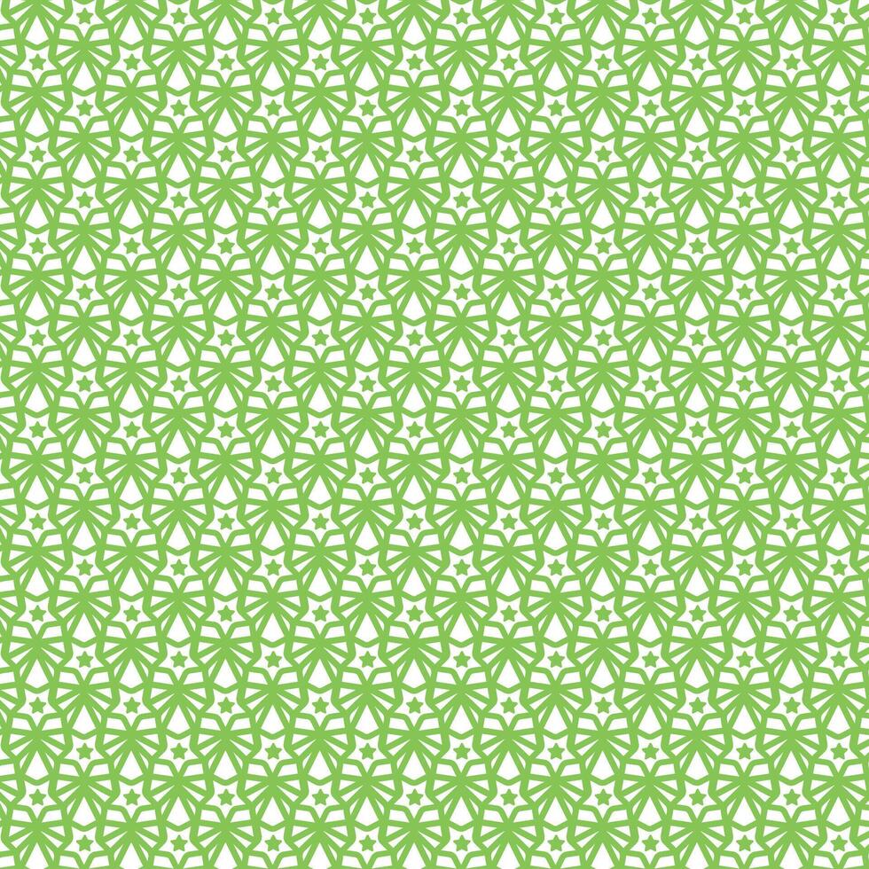 Modern Green Geometric Lace Pattern Design vector