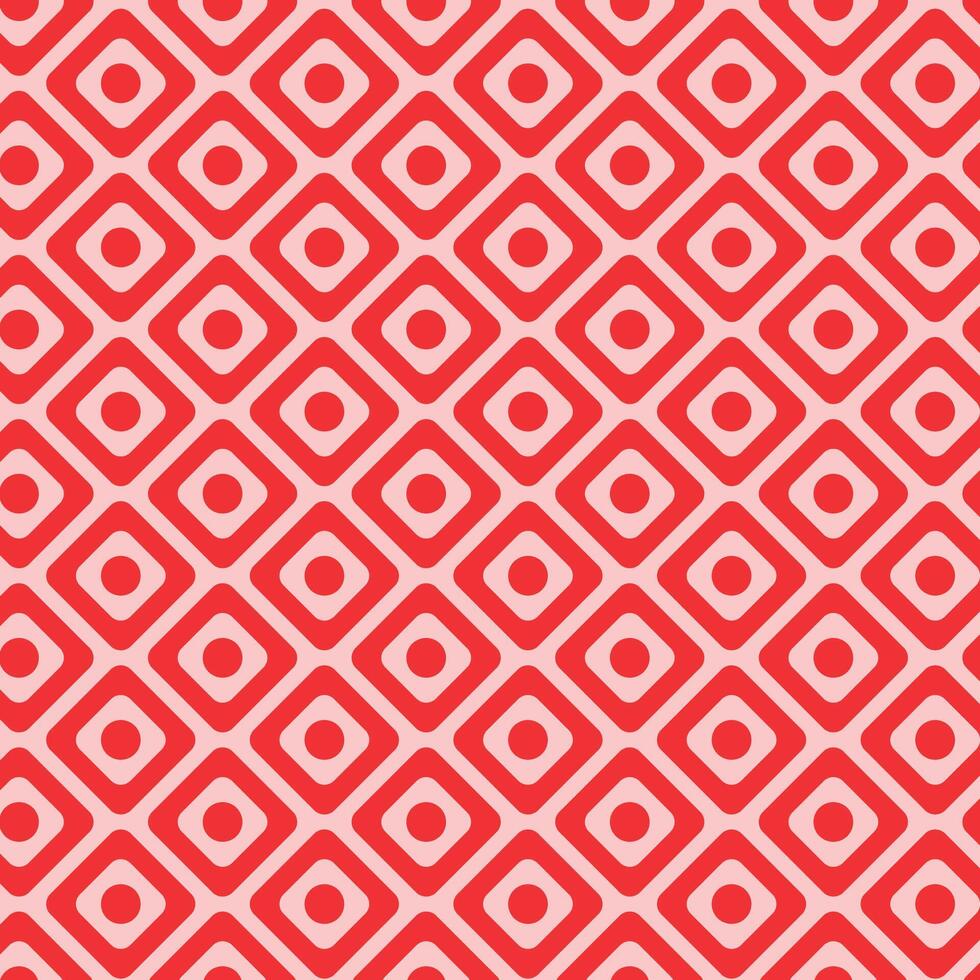 Beautiful Red and Pink Geometric Pattern vector