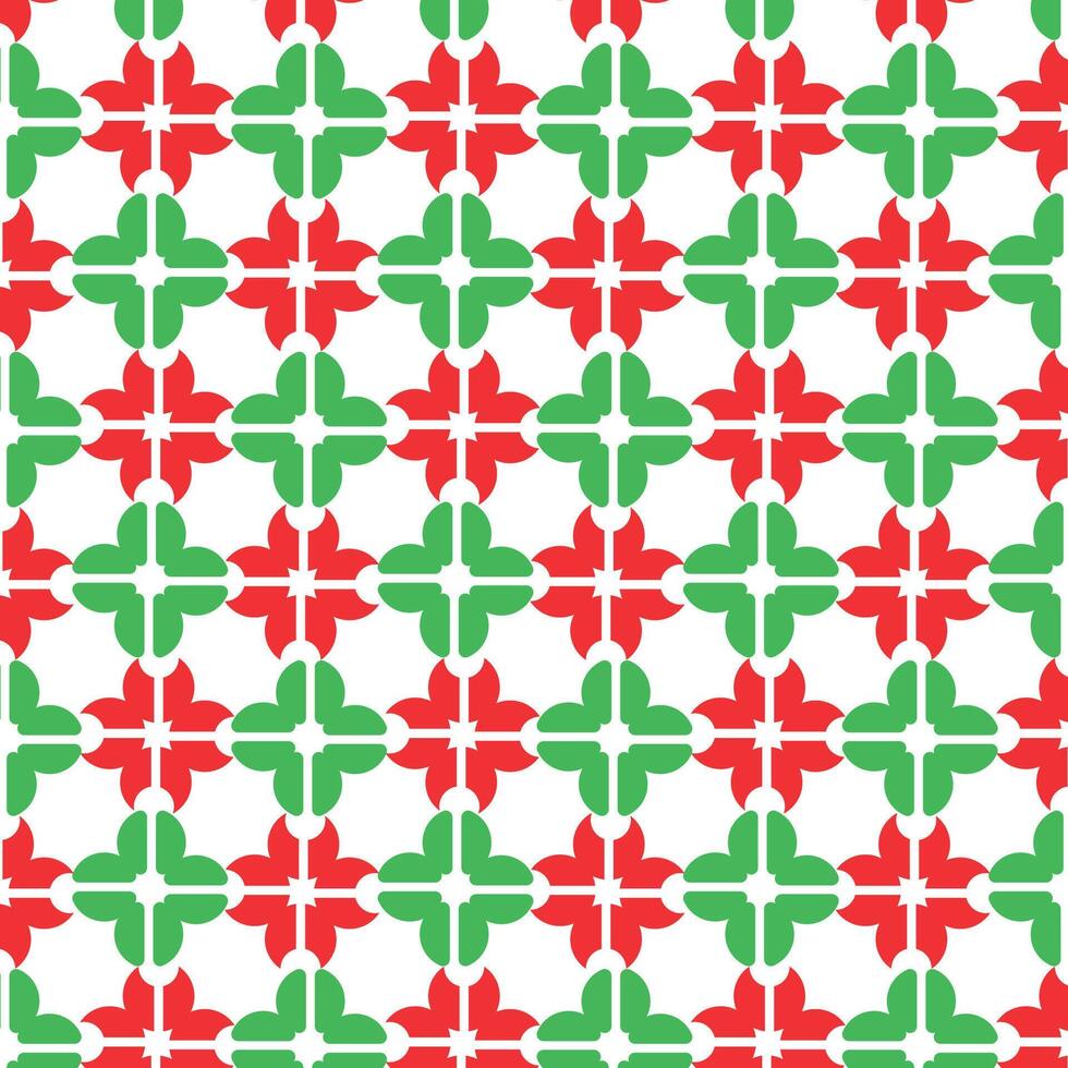 Red and Green Geometric Pattern vector