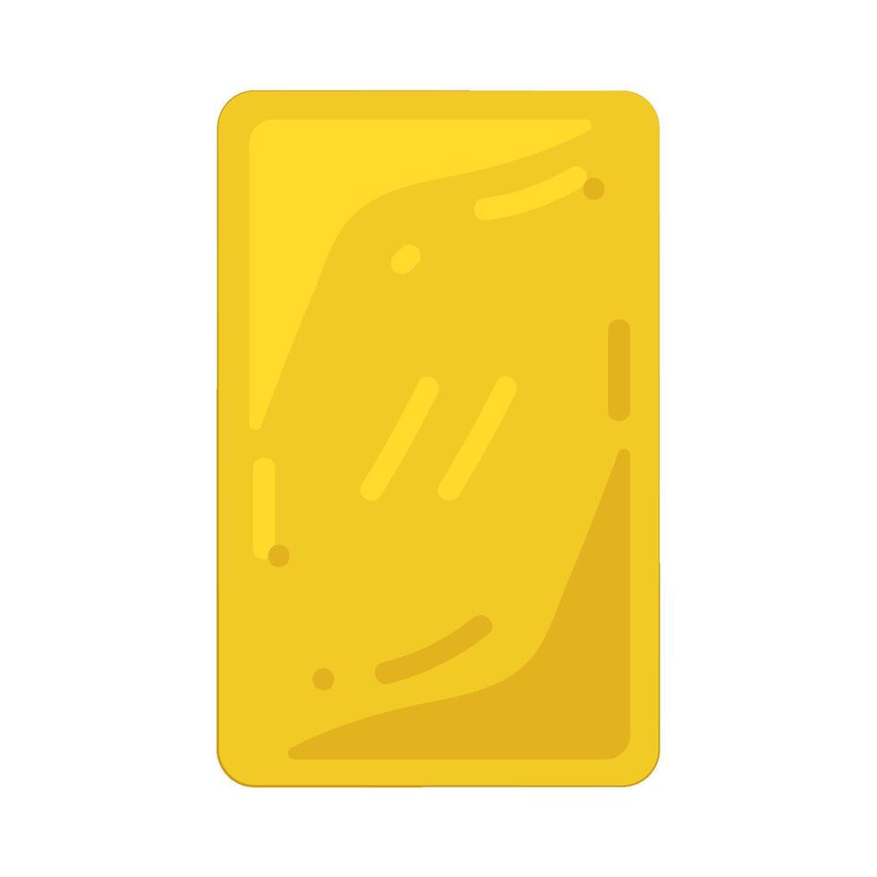 Illustration of Yellow Card vector