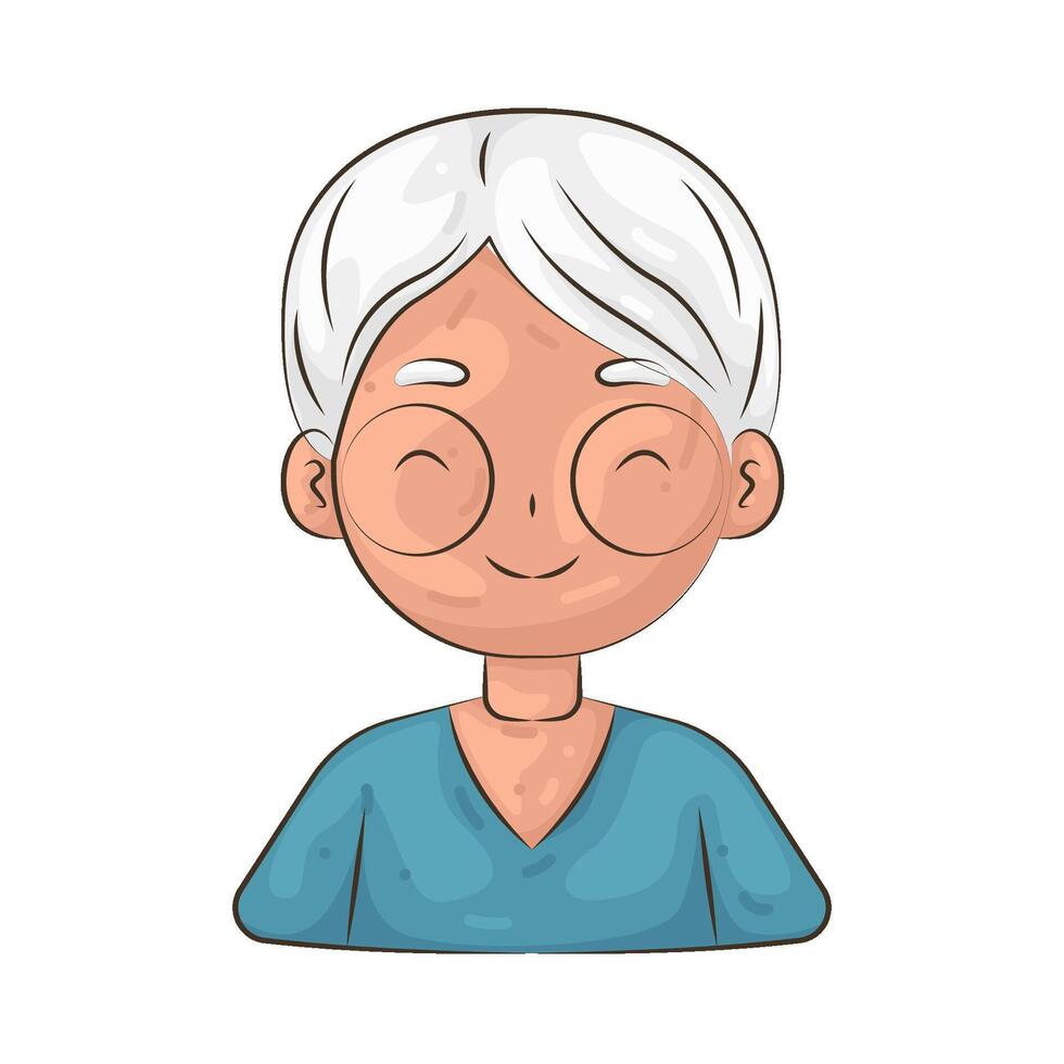 Illustration of Grandmother vector
