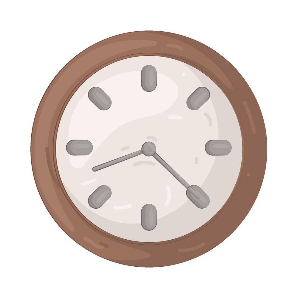 Illustration of a Wall Clock vector