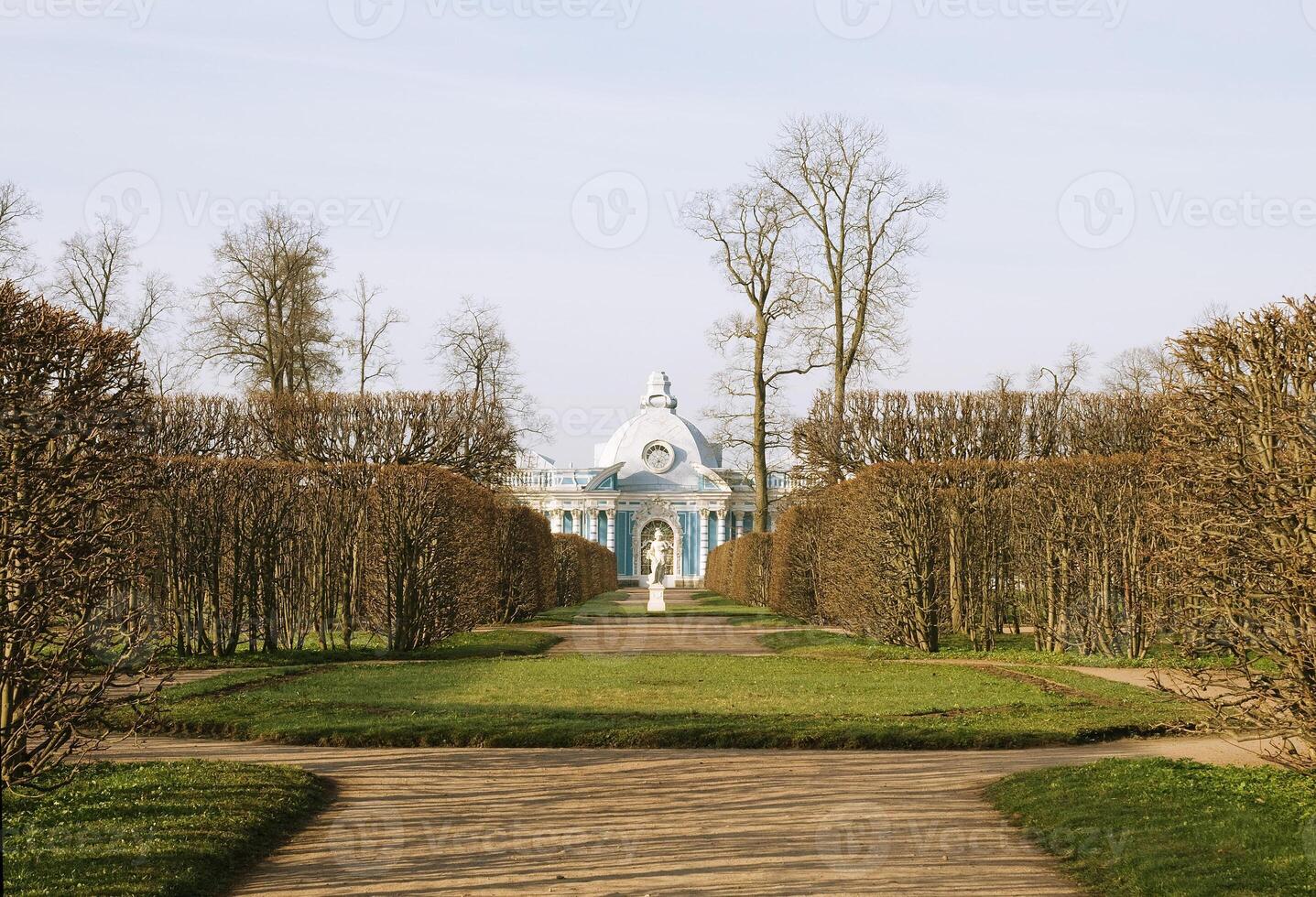View of park in Pushkin, near St. Petersburg photo