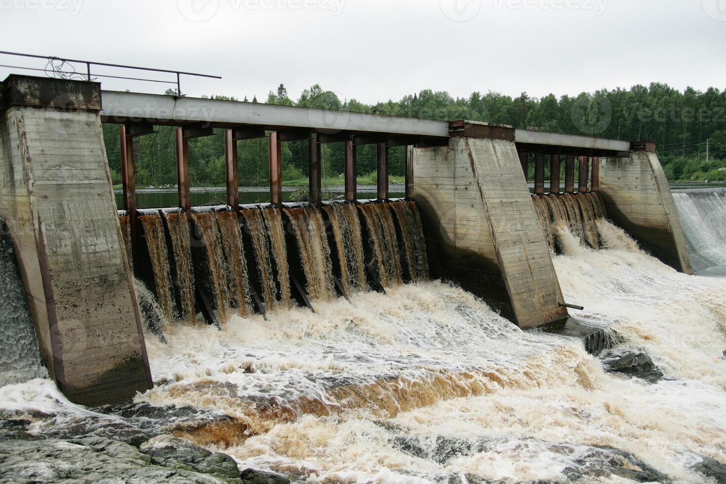 Dam of a hydroelectric power station photo