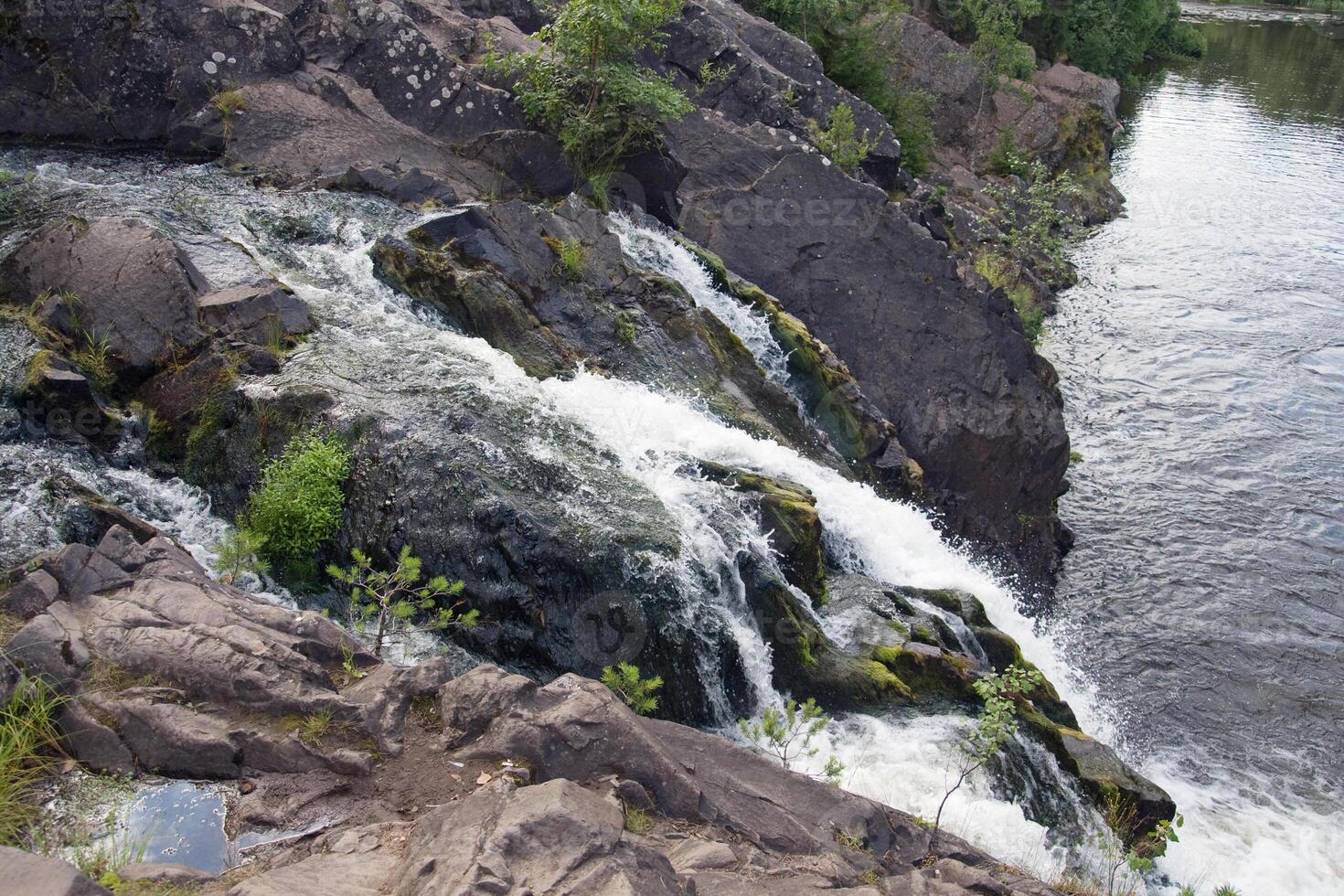 Waterfall Kivach in Karelia photo